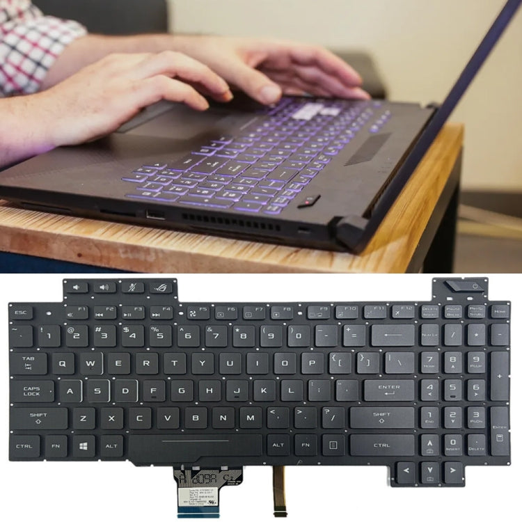 For ASUS GL504 GL504GV GL504G GL504GM US Version Backlight Laptop Keyboard(Black) - Asus Spare Parts by PMC TechLife | Online Shopping South Africa | PMC TechLife | Buy Now Pay Later Mobicred
