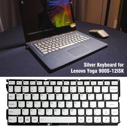 For Lenovo Yoga 900S-12ISK US Version Laptop Keyboard(Silver) - Lenovo Spare Parts by PMC Jewellery | Online Shopping South Africa | PMC Jewellery