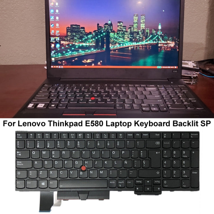 For Lenovo ThinkPad E580 / L580 / E585 Spanish Version Backlight Laptop Keyboard - Lenovo Spare Parts by PMC TechLife | Online Shopping South Africa | PMC TechLife