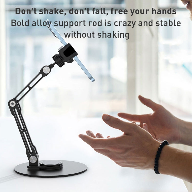 R-JUST HZ42 Clip Type Disc Rotating Phone Desktop Stand(Silver) - free shipping - PMC TechLife - Order now!