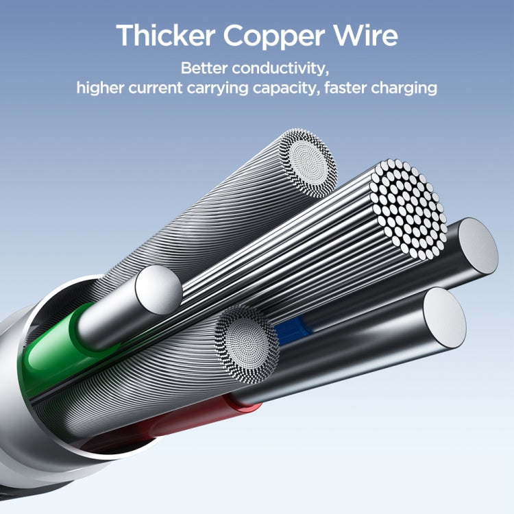 JOYROOM SA25-AC6 100W USB to USB-C/Type-C Fast Charge Data Cable, Length:1.2m(Black) - free shipping - PMC TechLife - Order now!