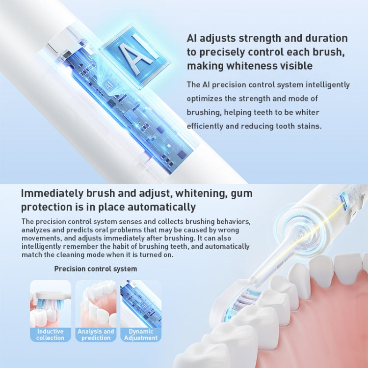 Original Xiaomi Mijia T501 Sonic Electric Toothbrush(White) - Toothbrushes by Xiaomi | Online Shopping South Africa | PMC Jewellery | Buy Now Pay Later Mobicred