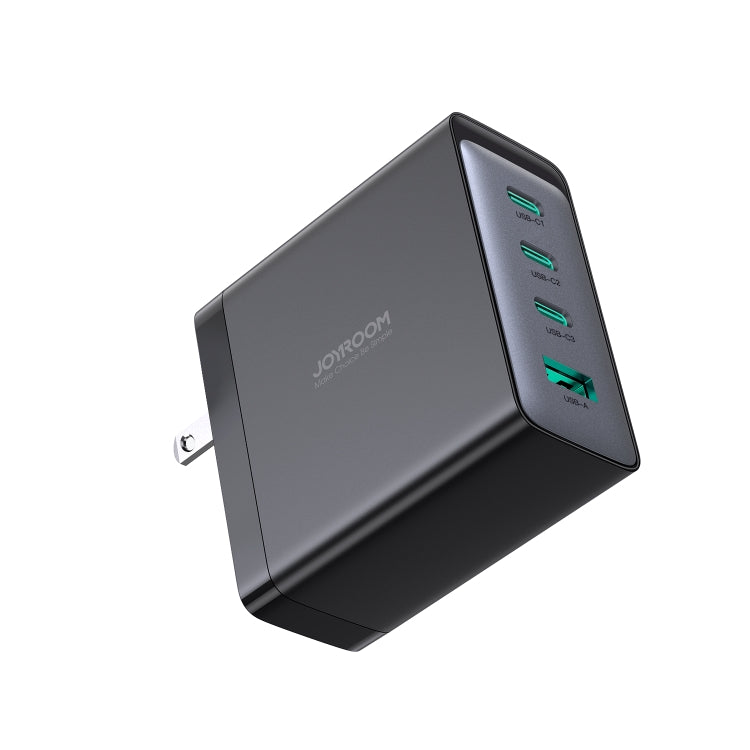 JOYROOM JR-TCG04 100W USB+3 x Type-C GaN Multi-port Charger Set, Specification:US Plug(Black) - USB Charger by JOYROOM | Online Shopping South Africa | PMC Jewellery | Buy Now Pay Later Mobicred