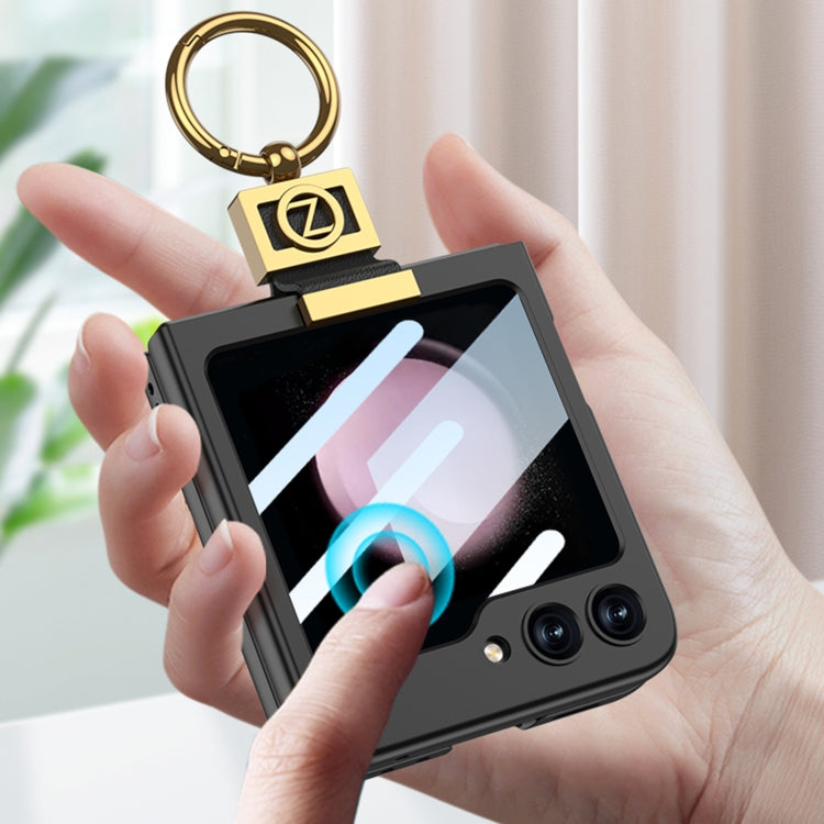 For Samsung Galaxy Z Flip5 GKK Ultra-thin Z Ring Holder PC Phone Case(Green) - free shipping - PMC TechLife - Order now!