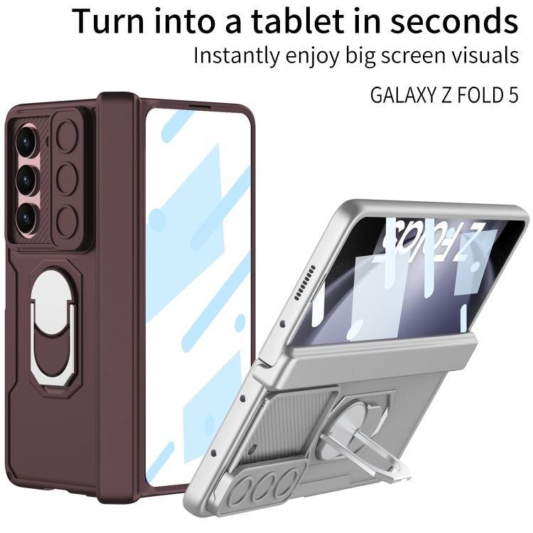 For Samsung Galaxy Z Fold5 GKK Integrated Folding Armored Shell PC Phone Case(Green) - free shipping - PMC TechLife - Order now!