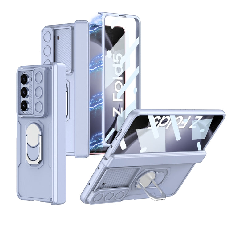 For Samsung Galaxy Z Fold5 GKK Integrated Folding Armored Shell PC Phone Case(Blue) - Galaxy Z Fold5 Cases by GKK | Online Shopping South Africa | PMC Jewellery