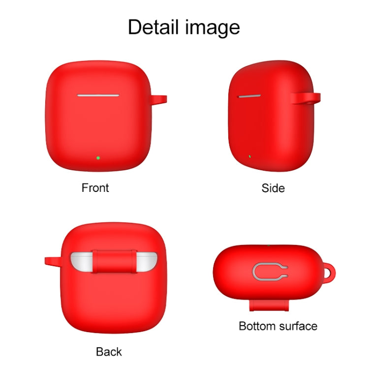 For Huawei Freebuds SE 2 Shockproof Silicone Earphone Protective Case with Hook(Red) - Huawei Earphone Case by PMC TechLife | Online Shopping South Africa | PMC TechLife | Buy Now Pay Later Mobicred