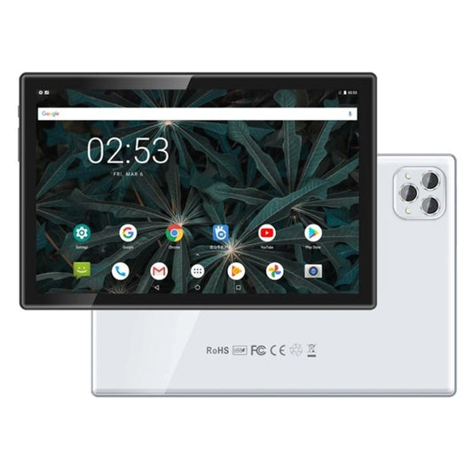 BDF P50 4G LTE Tablet PC 10.1 inch, 8GB+256GB, Android 12 MTK6762 Octa Core, Support Dual SIM, EU Plug(Silver) - BDF by BDF | Online Shopping South Africa | PMC Jewellery