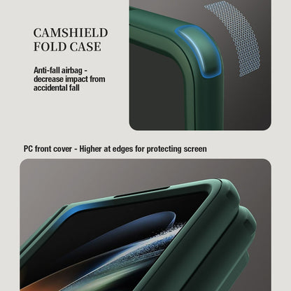 For Samsung Galaxy Z Fold5 NILLKIN Black Mirror Series Camshield PC Phone Case with Pen Slot(Blue) - Galaxy Z Fold5 Cases by NILLKIN | Online Shopping South Africa | PMC Jewellery