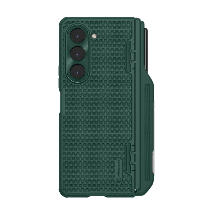 For Samsung Galaxy Z Fold5 NILLKIN Frosted Fold PC + TPU Phone Case with Pen Slot(Green) - Galaxy Z Fold5 Cases by NILLKIN | Online Shopping South Africa | PMC Jewellery | Buy Now Pay Later Mobicred