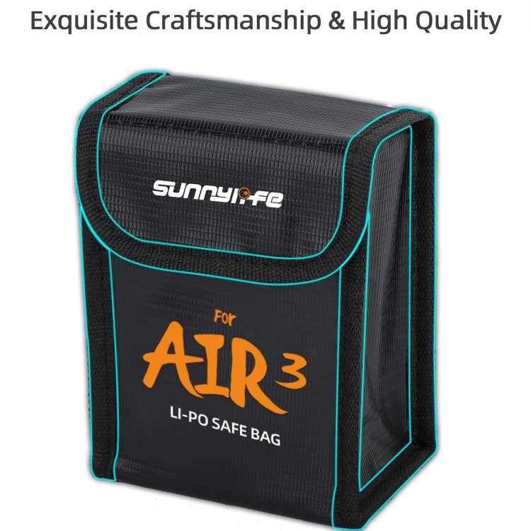 For DJI Air 3 Sunnylife Battery Explosion-proof Safe Bag Protective Li-Po Safe Bag For 3pcs Batteries - Carry Cases & Bags by Sunnylife | Online Shopping South Africa | PMC Jewellery | Buy Now Pay Later Mobicred