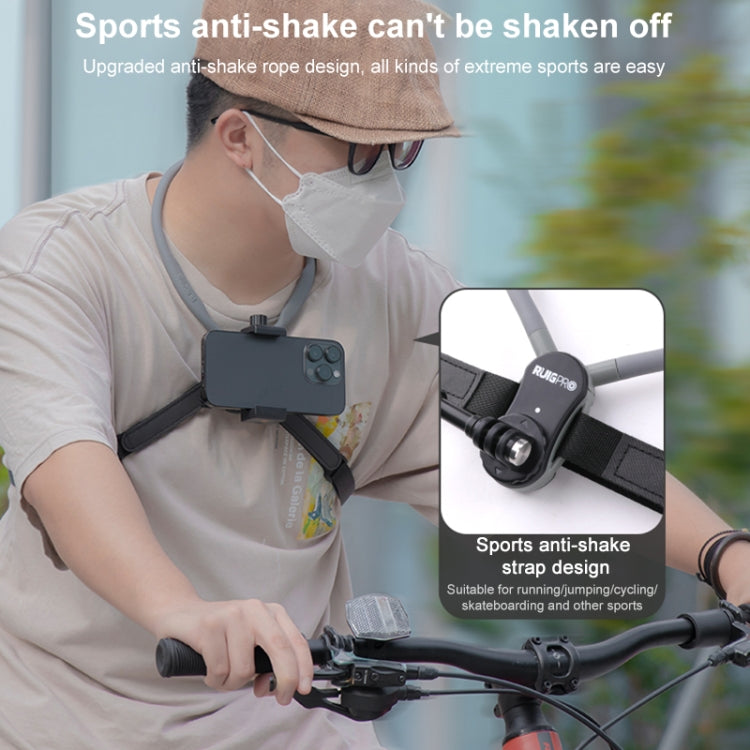 RUIGPRO Lazy Neck Bracket POV View Mount Standard with Strap - Holder by RUIGPRO | Online Shopping South Africa | PMC TechLife | Buy Now Pay Later Mobicred