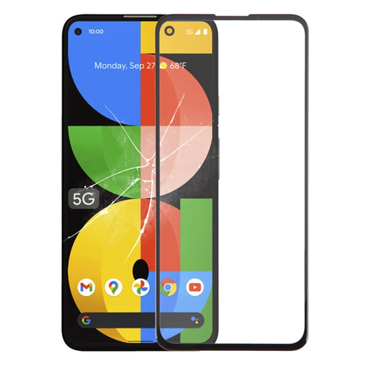 For Google Pixel 5a 5G Front Screen Outer Glass Lens with OCA Optically Clear Adhesive - Outer Glass Lens by PMC Jewellery | Online Shopping South Africa | PMC Jewellery