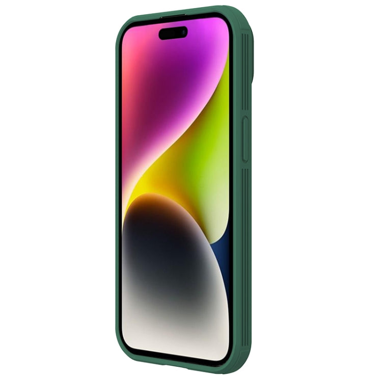 For iPhone 15 Plus NILLKIN CamShield Pro PC Phone Case(Green) - free shipping - PMC TechLife - Order now!