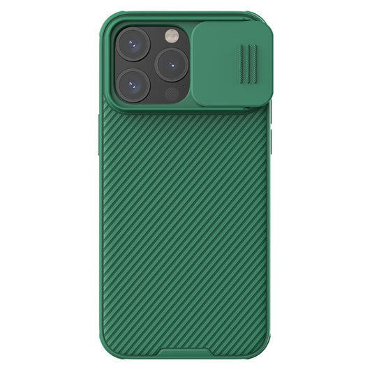 For iPhone 15 Pro Max NILLKIN CamShield Pro PC Phone Case(Green) - iPhone 15 Pro Max Cases by NILLKIN | Online Shopping South Africa | PMC Jewellery | Buy Now Pay Later Mobicred