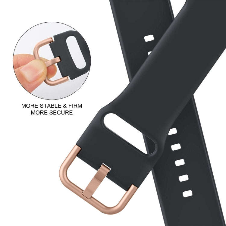For Apple Watch 5 44mm Pin Buckle Silicone Watch Band(Dark Grey) - Watch Bands by PMC TechLife | Online Shopping South Africa | PMC TechLife