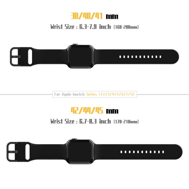 For Apple Watch 4 40mm Pin Buckle Silicone Watch Band(Black) - Watch Bands by PMC TechLife | Online Shopping South Africa | PMC TechLife