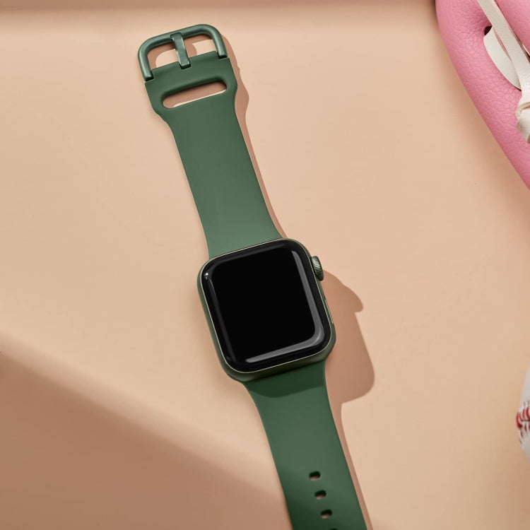 For Apple Watch 3 42mm Pin Buckle Silicone Watch Band(Clover) - Watch Bands by PMC TechLife | Online Shopping South Africa | PMC TechLife