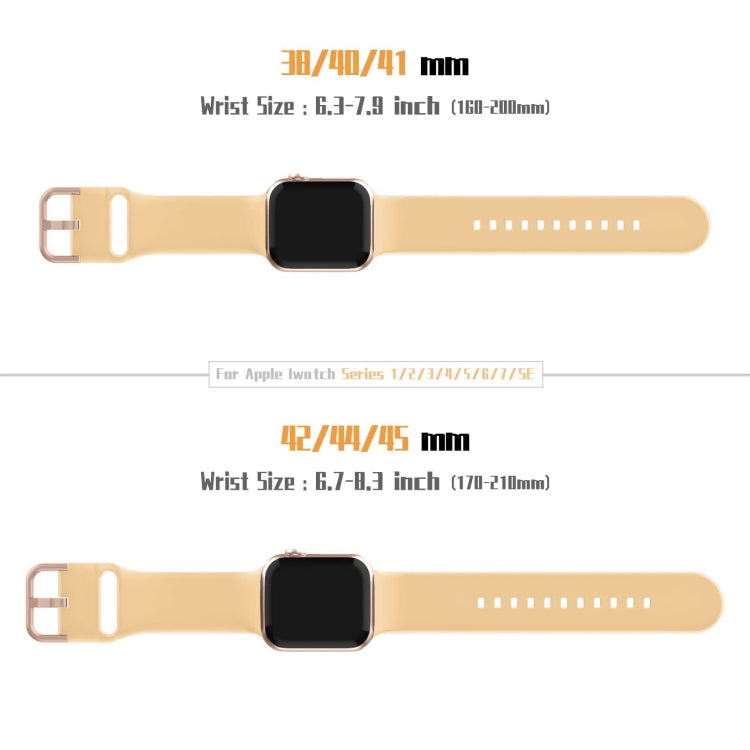 For Apple Watch 38mm Pin Buckle Silicone Watch Band(Light Orange) - free shipping - PMC TechLife - Order now!