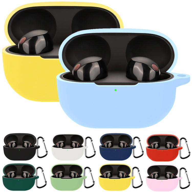 For Sony WF-1000XM5 Wireless Bluetooth Earphone Silicone Protective Case(Black) - Sony Earphone Case by PMC TechLife | Online Shopping South Africa | PMC TechLife