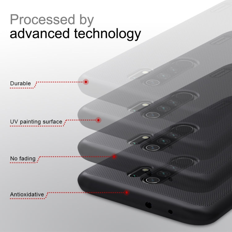 For Xiaomi Redmi 9 NILLKIN Frosted Concave-convex Texture PC Protective Case(Black) - Xiaomi Cases by NILLKIN | Online Shopping South Africa | PMC Jewellery