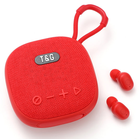 T&G TG-813 2 in 1 TWS Bluetooth Speaker Earphone with Charging Box(Red) - Mini Speaker by T&G | Online Shopping South Africa | PMC Jewellery | Buy Now Pay Later Mobicred