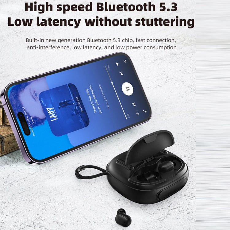 T&G TG-813 2 in 1 TWS Bluetooth Speaker Earphone with Charging Box(Grey) - Mini Speaker by T&G | Online Shopping South Africa | PMC TechLife | Buy Now Pay Later Mobicred