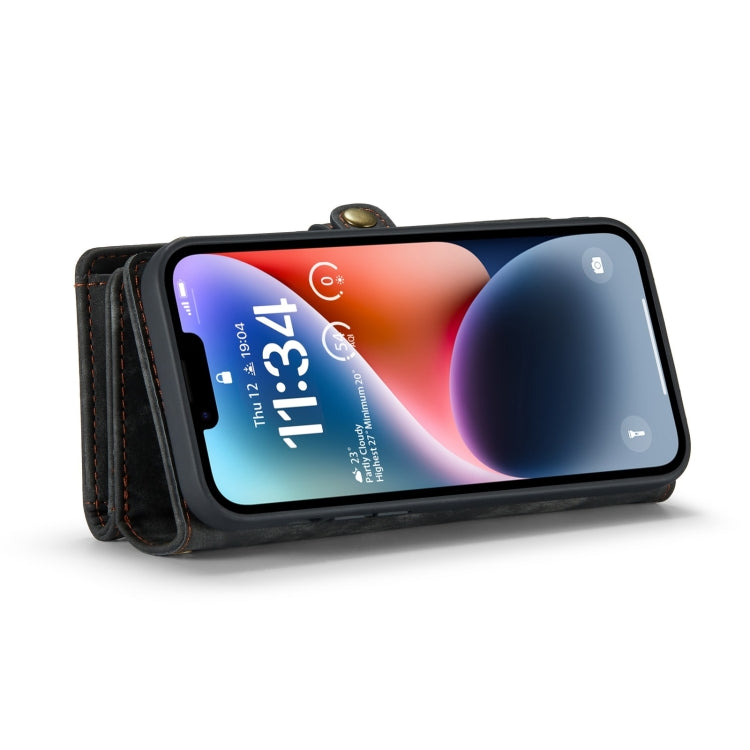 For iPhone 15 CaseMe 008 Detachable Multifunctional Leather Phone Case(Black) - iPhone 15 Cases by CaseMe | Online Shopping South Africa | PMC Jewellery | Buy Now Pay Later Mobicred