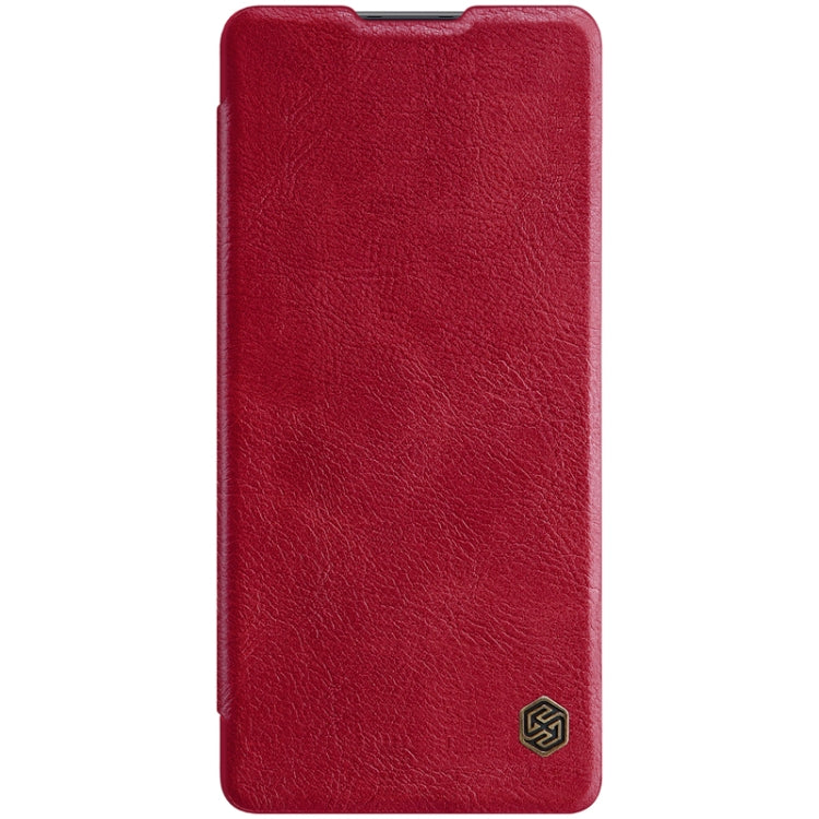 For Samsung Galaxy A71 5G NILLKIN QIN Series Crazy Horse Texture Horizontal Flip Leather Case with Card Slot(Red) - Galaxy Phone Cases by NILLKIN | Online Shopping South Africa | PMC Jewellery