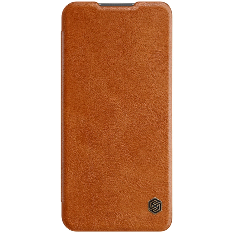 For Xiaomi Redmi 9 NILLKIN QIN Series Crazy Horse Texture Horizontal Flip Leather Case with Card Slot(Brown) - Xiaomi Cases by NILLKIN | Online Shopping South Africa | PMC Jewellery