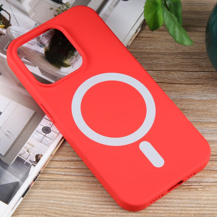 For iPhone 14 Pro MagSafe Liquid Silicone Phone Case(Red) - iPhone 14 Pro Cases by PMC TechLife | Online Shopping South Africa | PMC TechLife | Buy Now Pay Later Mobicred