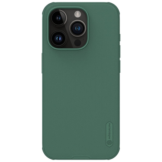 For iPhone 15 Pro NILLKIN Frosted Shield Pro PC + TPU Phone Case(Green) - iPhone 15 Pro Cases by NILLKIN | Online Shopping South Africa | PMC Jewellery | Buy Now Pay Later Mobicred