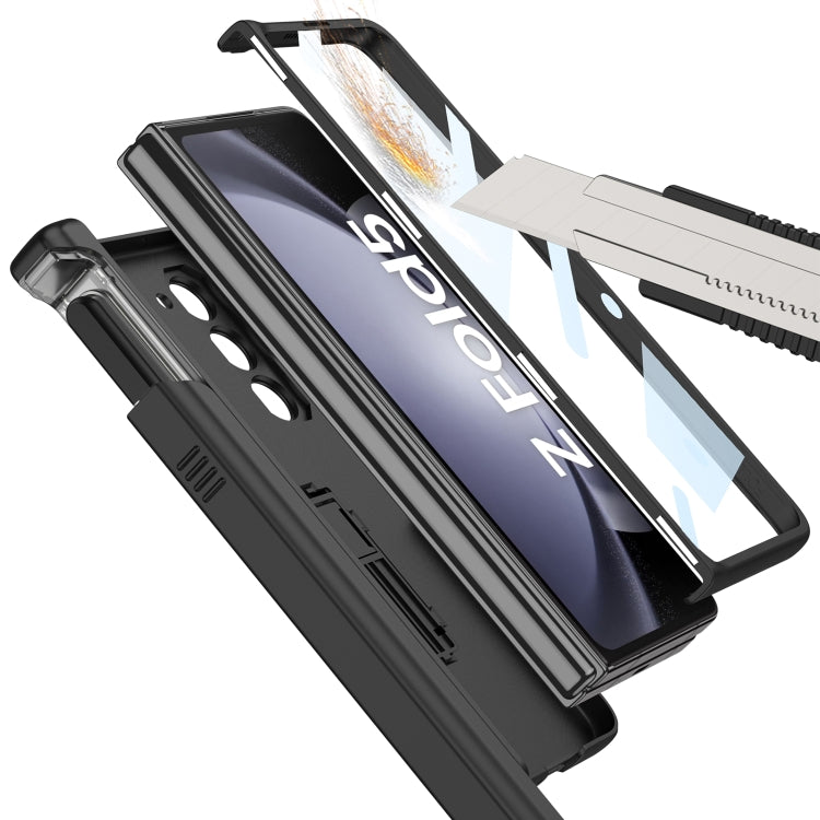 For Samsung Galaxy Z Fold5 GKK Integrated Folding Battle Shell PC Phone Case with Pen Box(Silver) - free shipping - PMC TechLife - Order now!