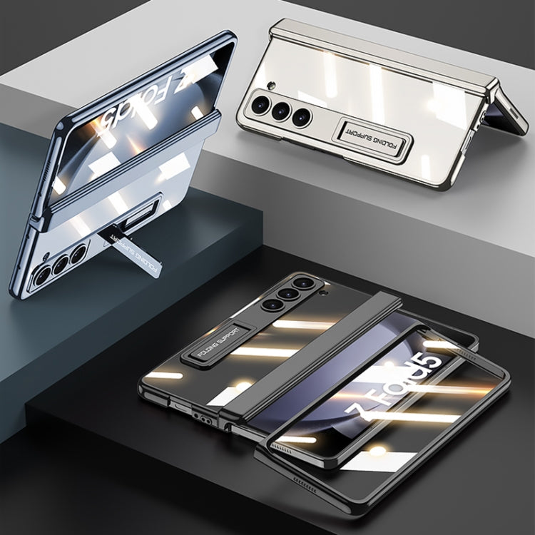 For Samsung Galaxy Z Fold5 GKK Integrated Magnetic Phantom Hinge Folding Phone Case with Stand(Blue) - free shipping - PMC TechLife - Order now!