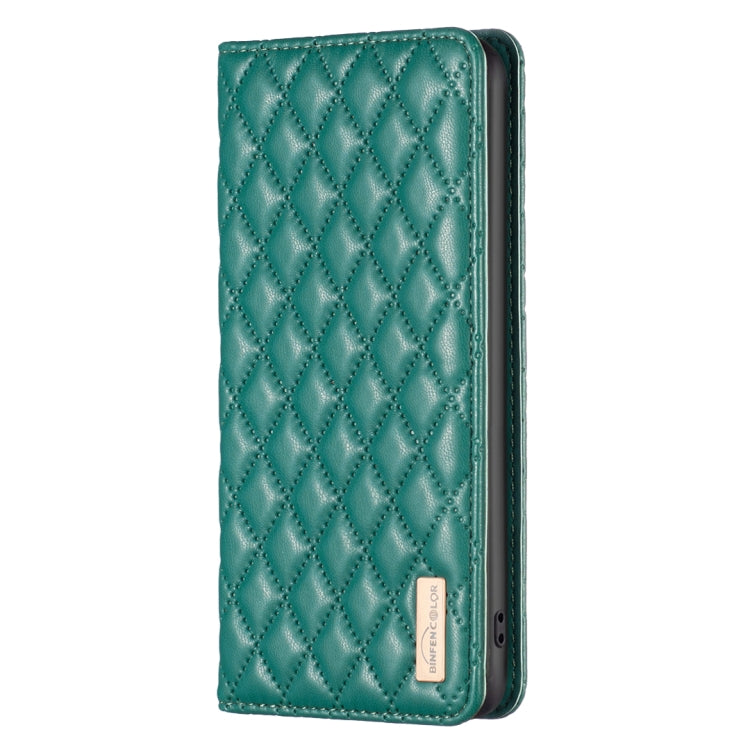 For Honor X6a Diamond Lattice Magnetic Leather Flip Phone Case(Green) - Honor Cases by PMC TechLife | Online Shopping South Africa | PMC TechLife | Buy Now Pay Later Mobicred