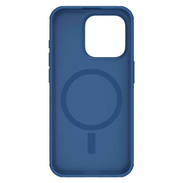 For iPhone 15 Pro NILLKIN Frosted Shield Pro Magnetic Magsafe Phone Case(Blue) - iPhone 15 Pro Cases by NILLKIN | Online Shopping South Africa | PMC Jewellery