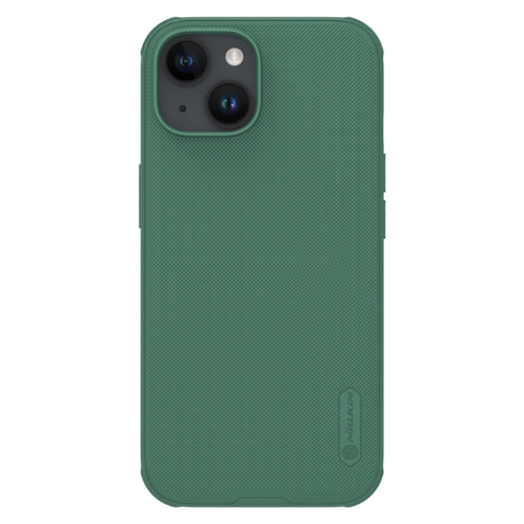 For iPhone 15 NILLKIN Frosted Shield Pro Magnetic Magsafe Phone Case(Green) - iPhone 15 Cases by NILLKIN | Online Shopping South Africa | PMC Jewellery