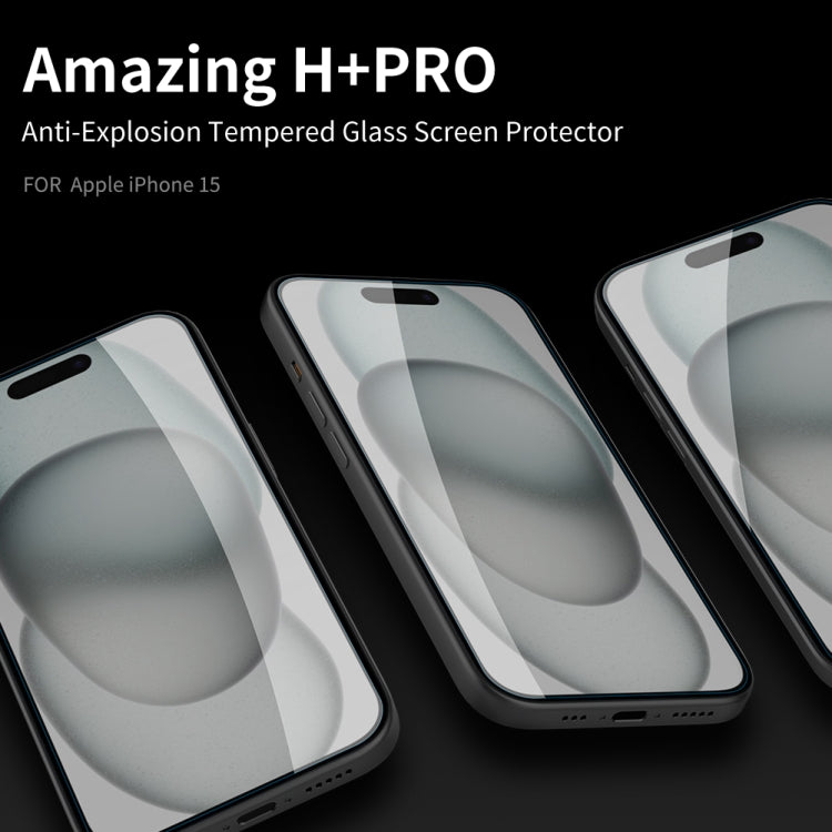 For iPhone 15 Pro Max NILLKIN H+Pro 0.2mm 9H Explosion-proof Tempered Glass Film - iPhone 15 Pro Max Tempered Glass by NILLKIN | Online Shopping South Africa | PMC Jewellery | Buy Now Pay Later Mobicred