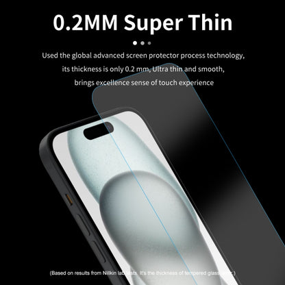 For iPhone 15 Pro NILLKIN H+Pro 0.2mm 9H Explosion-proof Tempered Glass Film - iPhone 15 Tempered Glass by NILLKIN | Online Shopping South Africa | PMC Jewellery | Buy Now Pay Later Mobicred