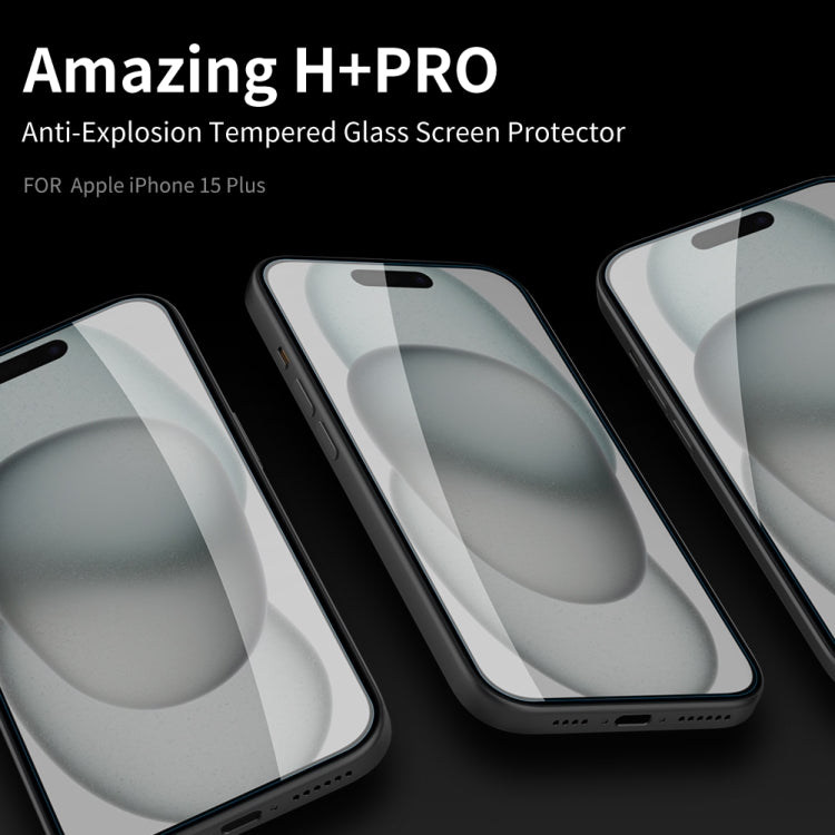 For iPhone 15 Plus NILLKIN H+Pro 0.2mm 9H Explosion-proof Tempered Glass Film - iPhone 15 Plus Tempered Glass by NILLKIN | Online Shopping South Africa | PMC Jewellery | Buy Now Pay Later Mobicred