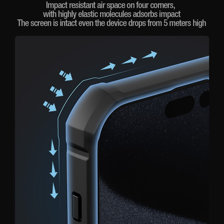For iPhone 15 Pro NILLKIN Shockproof CamShield Armor Protective Case with Invisible Ring Holder(Green) - iPhone 15 Pro Cases by NILLKIN | Online Shopping South Africa | PMC TechLife