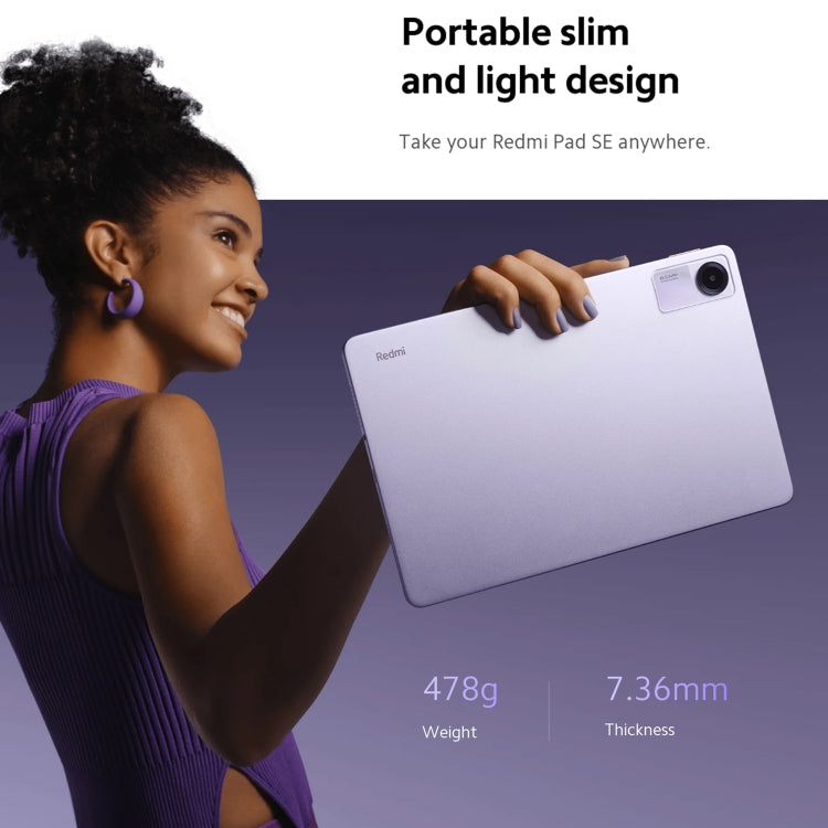 Xiaomi Redmi Pad SE 11 inch, 6GB+128GB, MIUI Pad 14 OS Qualcomm Snapdragon 680 Octa Core, Not Support Google Play(Purple) - Other by Xiaomi | Online Shopping South Africa | PMC Jewellery