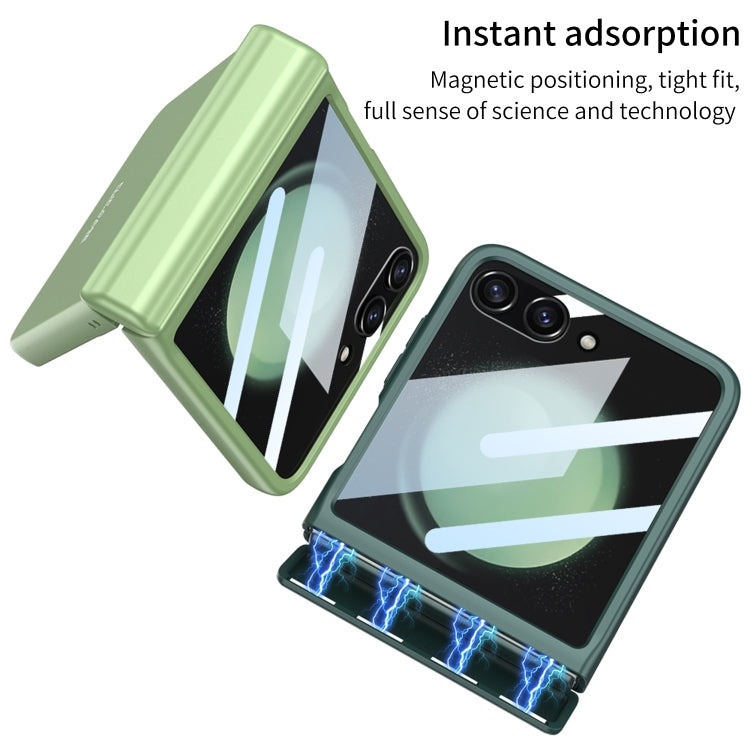 For Samsung Galaxy Z Flip5 GKK Integrated Full Coverage Folding Phone Case(Matcha Green) - Galaxy Z Flip5 Cases by GKK | Online Shopping South Africa | PMC Jewellery | Buy Now Pay Later Mobicred