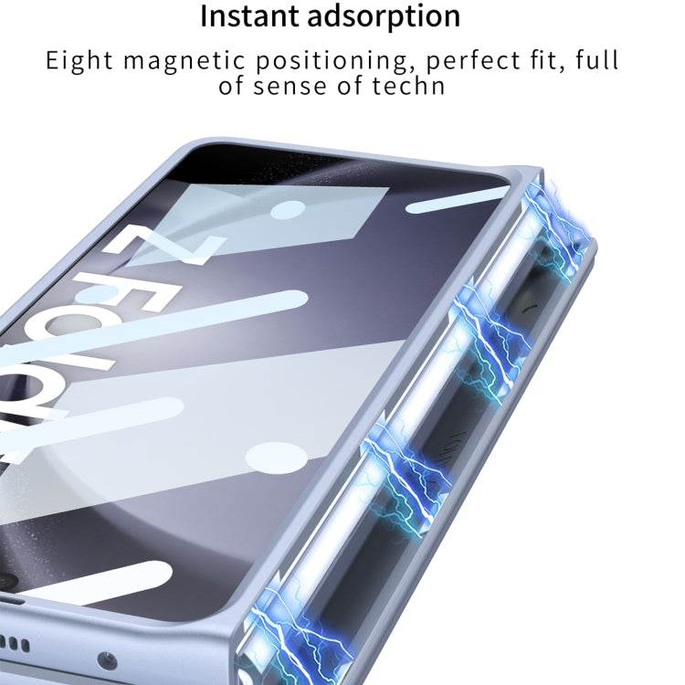 For Samsung Galaxy Z Fold5 5G GKK Integrated Fold Hinge Phone Case with Pen Slots, No Include Pen(Silver) - Galaxy Z Fold5 Cases by GKK | Online Shopping South Africa | PMC Jewellery | Buy Now Pay Later Mobicred