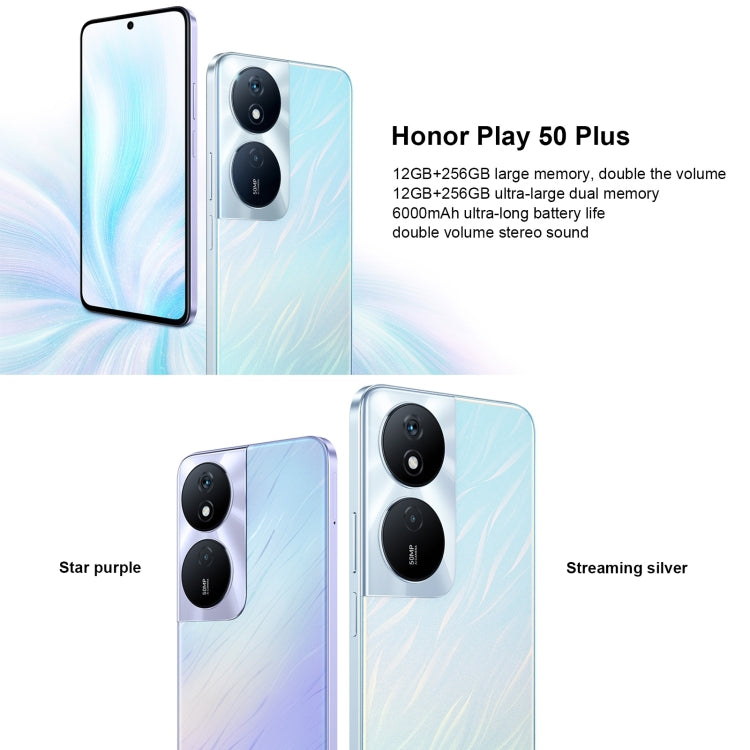Honor Play 50 Plus, 12GB+256GB, 6.8 inch MagicOS 7.2 Dimensity 6020 Octa Core up to 2.2GHz, Network: 5G, OTG, Not Support Google Play(Green) - free shipping - PMC TechLife - Order now!
