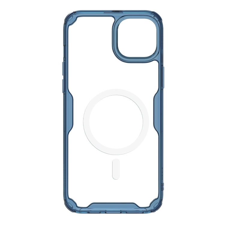 For iPhone 15 Plus NILLKIN Ultra Clear Magsafe PC + TPU Phone Case(Blue) - iPhone 15 Plus Cases by NILLKIN | Online Shopping South Africa | PMC Jewellery