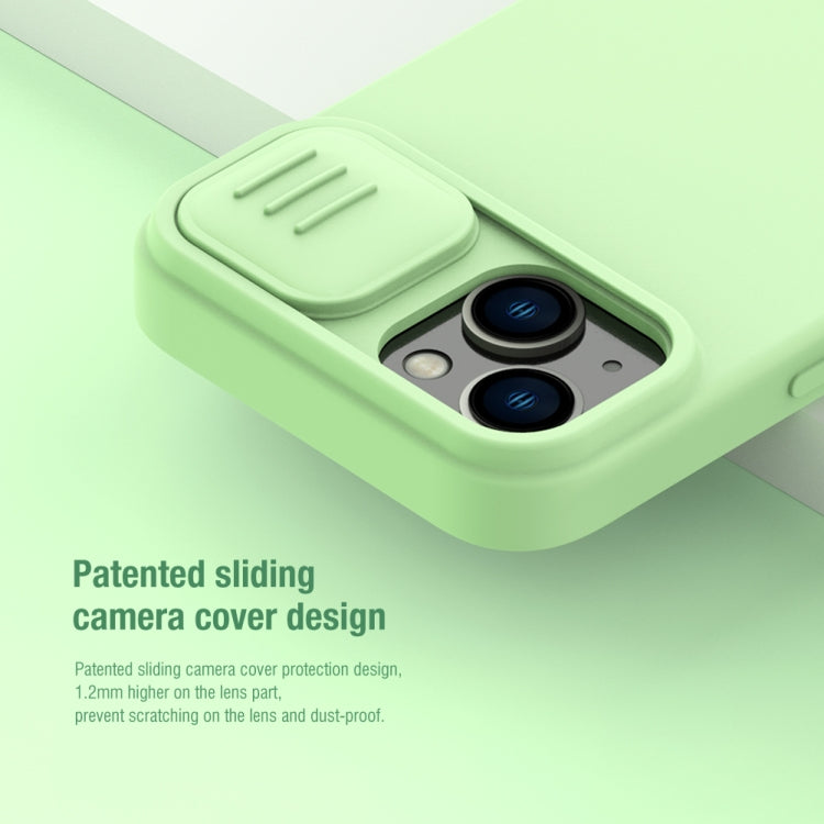 For iPhone 15 Plus NILLKIN CamShield MagSafe Liquid Silicone Phone Case(Blue) - free shipping - PMC TechLife - Order now!