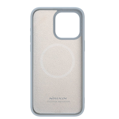 For iPhone 15 Pro Max NILLKIN CamShield MagSafe Liquid Silicone Phone Case(Grey) - iPhone 15 Pro Max Cases by NILLKIN | Online Shopping South Africa | PMC Jewellery