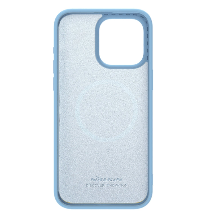 For iPhone 15 Pro Max NILLKIN CamShield MagSafe Liquid Silicone Phone Case(Sky Blue) - iPhone 15 Pro Max Cases by NILLKIN | Online Shopping South Africa | PMC Jewellery | Buy Now Pay Later Mobicred