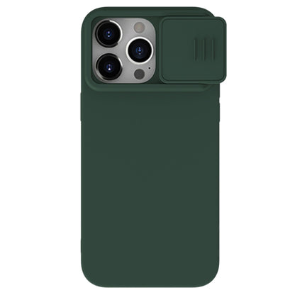 For iPhone 15 Pro Max NILLKIN CamShield MagSafe Liquid Silicone Phone Case(Dark Green) - iPhone 15 Pro Max Cases by NILLKIN | Online Shopping South Africa | PMC Jewellery